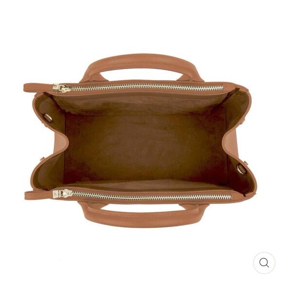 NEW Teddy Blake Bella Vitello 12" Color Camel Italian Leather Handbag NWT - Picture 5 of 9